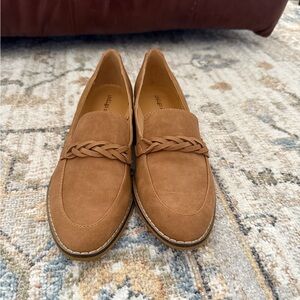 Brown Loafers with Braided Detail